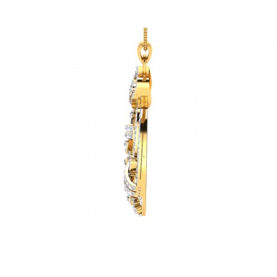 Vikki Diamond Pendant & Earrings set in gold